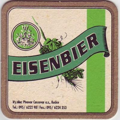 �lbrikke for
Eisenbier fra Pivovar Cassovar