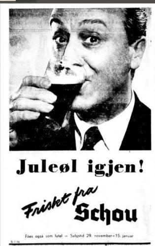 Juleølreklame fra Hansa